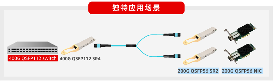 易飞扬推出200g qsfp56 sr2助力不同波特率数据中心互连互通插图1